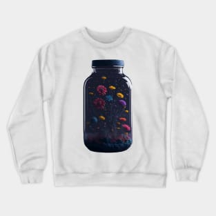 Cosmic ecosystem in a Mason Jar Crewneck Sweatshirt